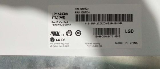 15.0" 1024x768 150cd/m2 Tft एलसीडी स्क्रीन 85PPI LP150X08-TLA8 45/45/15/35 (टाइप)