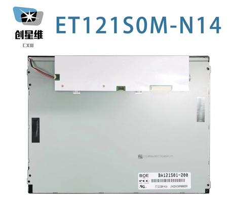 ET121S0M-N14 BOE 12.1&quot; 800 ((RGB) × 600, 400 cd/m2 80/80/65/75 औद्योगिक एलसीडी डिस्प्ले