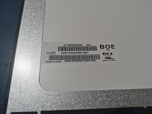 NT156WHM-N44 BOE 15.6&quot; 1366 ((RGB) × 768, 220 cd/m2 औद्योगिक एलसीडी डिस्प्ले