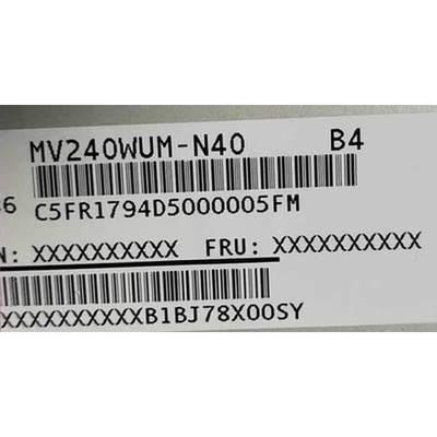 MV240WUM-N40 BOE 24.0&quot; 1920 ((RGB) × 1200, 300 cd/m2) औद्योगिक एलसीडी डिस्प्ले