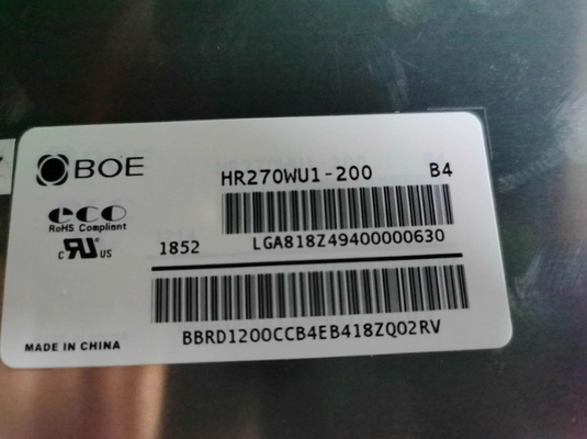 HR270WU1-200 BOE 27.0&quot; 1920 ((RGB) × 1080, 725 cd/m2 औद्योगिक एलसीडी डिस्प्ले