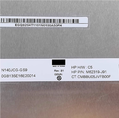 N140JCG-GS9 Innolux 14.0&quot; 1920 ((RGB) × 1200, 400 cd/m2 औद्योगिक एलसीडी डिस्प्ले