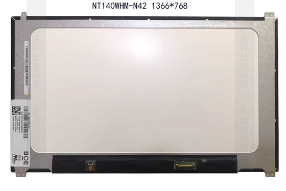 NT125WHM-N42 BOE 12.5&quot; 1366 ((RGB) × 768, 200 cd/m2 औद्योगिक एलसीडी डिस्प्ले
