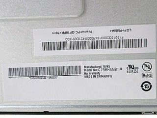 G156HAN01.0 16.2M 15.6 इंच 40 पिन सममित टीएफटी एलसीडी पैनल 89/89/89/89