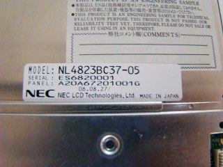 NL4823BC37-05 CCFL बैकलाइट 7.0 INCH 480×234 एनईसी टीएफटी एलसीडी 157.5 ((एच) ×90.5 ((वी) मिमी