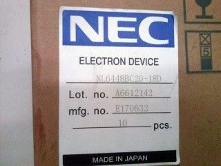 NL6448BC20-18D 122PPI 6.5 INCH 640×480 NEC TFT एलसीडी डिस्प्ले 132.48 ((W) × 99.36 ((H) मिमी