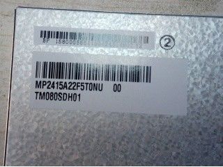 कोई ड्राइवर नहीं DE SYNC मोड TM080SDH01 8 इंच Tianma TFT 70/70/50/70