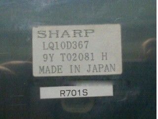 LQ10D367 10.4 इंच 640×480 एलसीएम शार्प टीएफटी एलसीडी डिस्प्ले 211.2 × 158.4 (एच×वी)