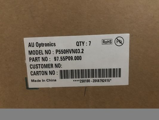 55 इंच आरजीबी 700cd/m2 1920 ((आरजीबी) ×1080 40PPI टीएफटी एलसीडी पैनल P550HVN032