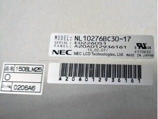 15 इंच टीएफटी डिस्प्ले NL10276BC30-17 UA-SFT 4 PCS CCFL औद्योगिक के लिए उपयोग किया जाता है