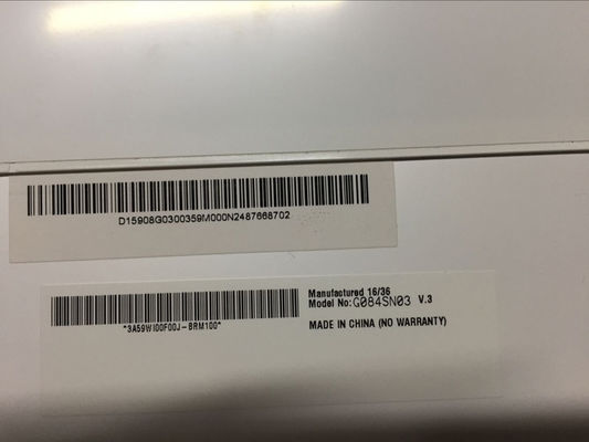 G084SN03 V3 8.4 INCH 250 cd/m2 800×600 देखने का कोण 80/80/80/60 TFT-LCD, LCM