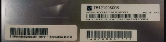 एसवीजीए 82पीपीआई 12.1" 800×600 आरजीबी तियानमा टीएफटी एलवीडीएस TM121एसडीएसजी03 80/80/65/75 (टाइप)
