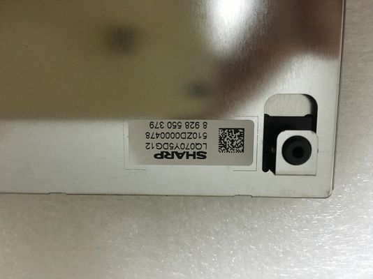 LQ070Y5DG12 Sharp 7 &quot;LCM 800 × 480RGB औद्योगिक एलसीडी डिस्प्ले