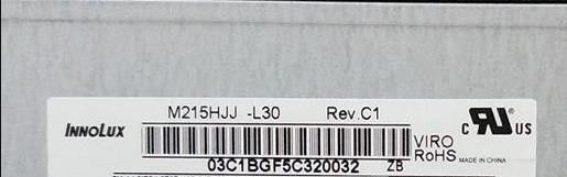 इनोलक्स 21.5" 250cd/m2 Tft एलसीडी स्क्रीन M215HJJ-L30 Rev.C1 89/89/89/89 (टाइप)