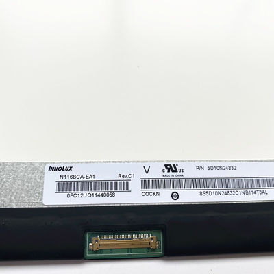 N116BCA-EA1 इनोलक्स 11.6&quot; 1366(RGB)×768 250 cd/m² औद्योगिक एलसीडी डिस्प्ले