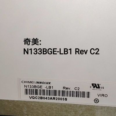 N133BGE-LB1 CHIMEI Innolux 13.3&quot; 1366(RGB)×768 200 cd/m² औद्योगिक LCD डिस्प्ले