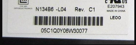 N134B6-L04 CMO 13.4 &quot;1366 (RGB) × 768 220 cd / m² औद्योगिक एलसीडी डिस्प्ले