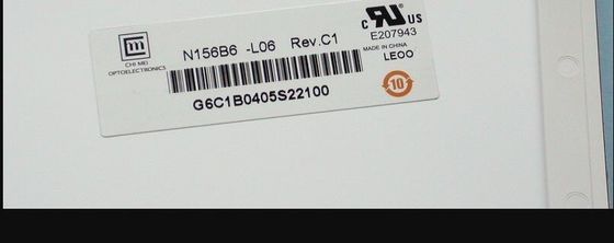 N156B6-L06 CMO 15.6 &quot;1366 (RGB) × 768 170 cd / m² औद्योगिक एलसीडी डिस्प्ले