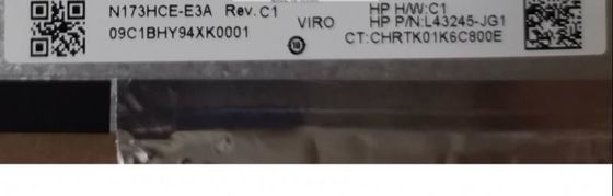 N173HCE-E3A इनोलक्स 17.3&quot; 1920 (RGB) × 1080 300 cd/m² औद्योगिक एलसीडी डिस्प्ले