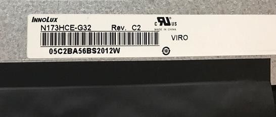 N173HCE-G32 इनोलक्स 17.3&quot; 1920(RGB)×1080 300 cd/m² औद्योगिक एलसीडी डिस्प्ले