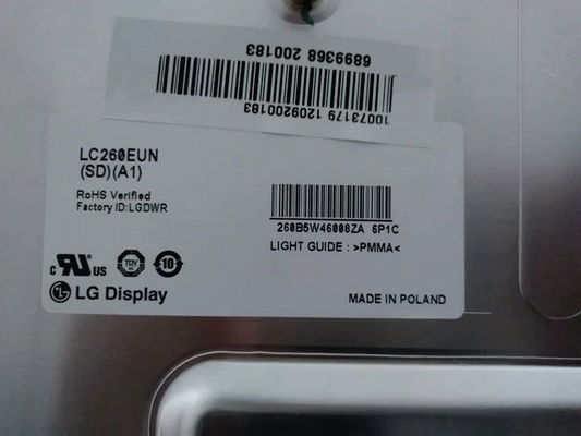 LC260EXN-SCB1 LG डिस्प्ले 26.0&quot; 1366(RGB)×768 400 cd/m² औद्योगिक LCD डिस्प्ले