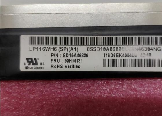LP116WH6-SPA1 LG डिस्प्ले 11.6&quot; 1366(RGB)×768 300 cd/m² औद्योगिक LCD डिस्प्ले