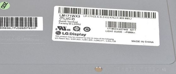 LM171WX3-TLC2 LG डिस्प्ले 17.1 &quot;1440 (RGB) × 900 250 cd / m² औद्योगिक एलसीडी डिस्प्ले