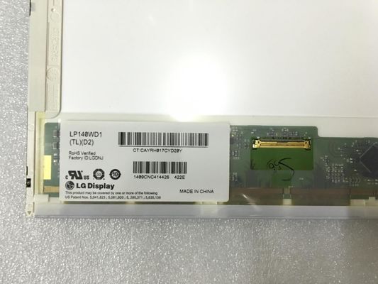 LP140WD1-TLD2 14.0" 1600x900 इंडस्ट्रियल एलसीडी पैनल 200cd/m2 89/89/89/89 (प्रकार)
