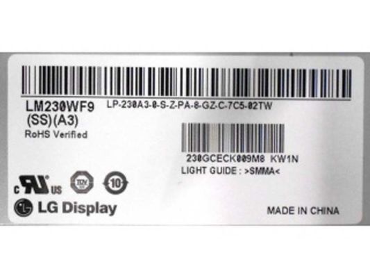 23.0&quot; 1920×1080 250cd/m2 टच एलसीडी डिस्प्ले 95PPI LM230WF9-SSA3