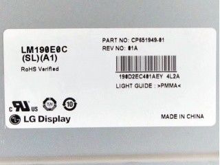 LM190E0A-SLD5 LG डिस्प्ले 19.0&quot; 1280(RGB)×1024 250 cd/m² औद्योगिक LCD डिस्प्ले