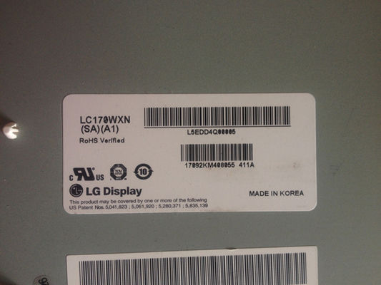 1366x768 350cd/M2 RGB Tft डिस्प्ले 17.0" LC170WXN-SAA1 89/89/89/89 (मिन.)