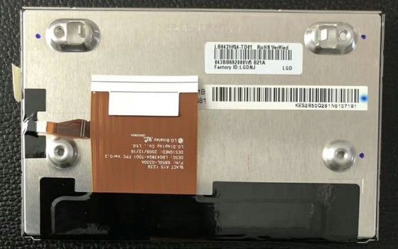 43" 480x1080 400cd/M2 Tft एलसीडी डिस्प्ले 128PPI LB043WQ4-TD01 70/70/60/50 (टाइप)