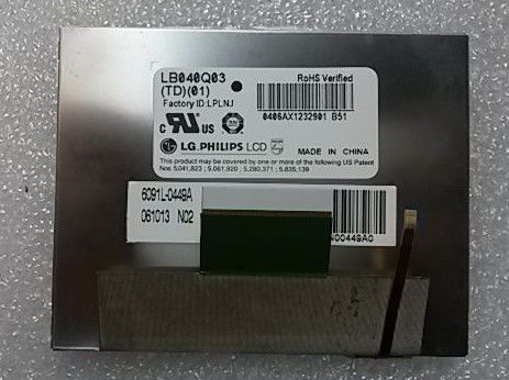 एलबी040Q03-टीडी01 एलजी. एलसीडी 4.0" 320 ((आरजीबी) × 240 200 सीडी/एम2 औद्योगिक एलसीडी डिस्प्ले