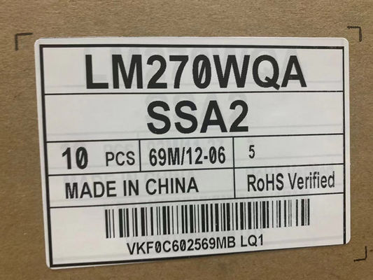 LM270WQA-SSA2 LG डिस्प्ले 27.0&quot; 2560(RGB)×1440 400 cd/m² औद्योगिक LCD डिस्प्ले
