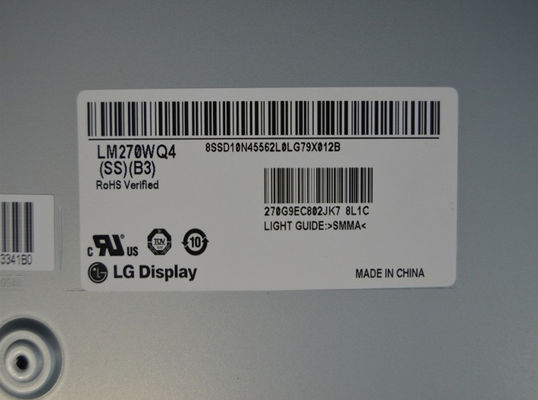 LM270WQ4-SSB3 LG डिस्प्ले 27.0&quot; 2560(RGB)×1440 350 cd/m² औद्योगिक LCD डिस्प्ले