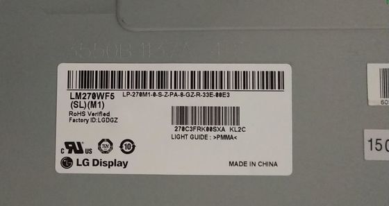LM270WF5-SLM4 LG डिस्प्ले 27.0&quot; 1920(RGB)×1080 250 cd/m² औद्योगिक LCD डिस्प्ले