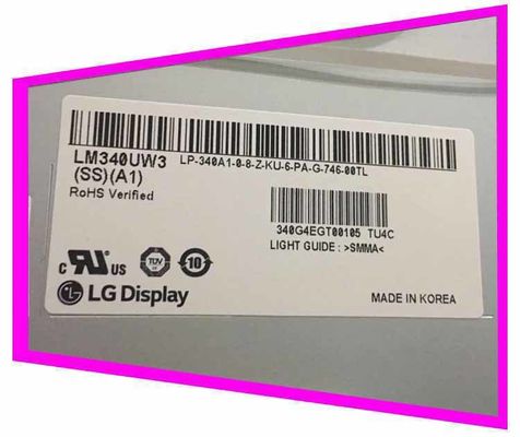 LM340UW3-SSA1 LG डिस्प्ले 34.0&quot; 3440(RGB)×1440 300 cd/m² औद्योगिक LCD डिस्प्ले