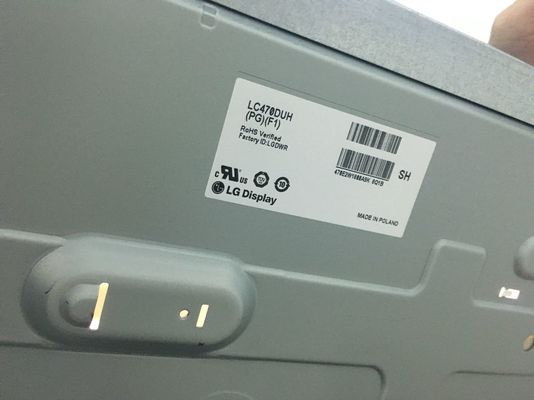 47" 1920×1080 400cd/m2 46PPI स्क्वायर Tft स्क्रीन LC470DUH-PGF1 89/89/89/89 (टाइप)