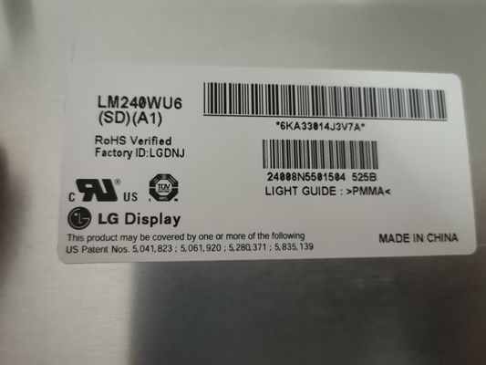 WUXGA 94PPI 320cd/m2 TFT एलसीडी पैनल 24.0" LM240WU6-SDA1 89/89/89/89 (टाइप)