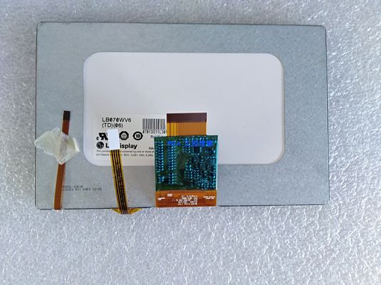 7.0" 800×480 350cd/M2 134PPI स्क्वायर Tft स्क्रीन LB070WV6-TD08 65/65/50/60 (टाइप)