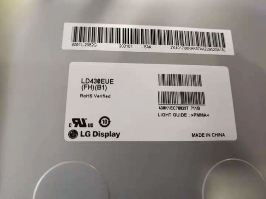 450cd/M2 RGB FHD 51PPI स्क्वायर एलसीडी पैनल 43&quot; 1920×1080 LD430EUE-FHB1
